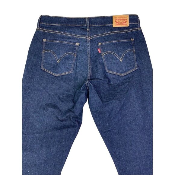 Levi's Women's Classic Mid Rise Skinny Ankle‎ Jeans, Dark Lapis Blue SZ 14 - Picture 6 of 10